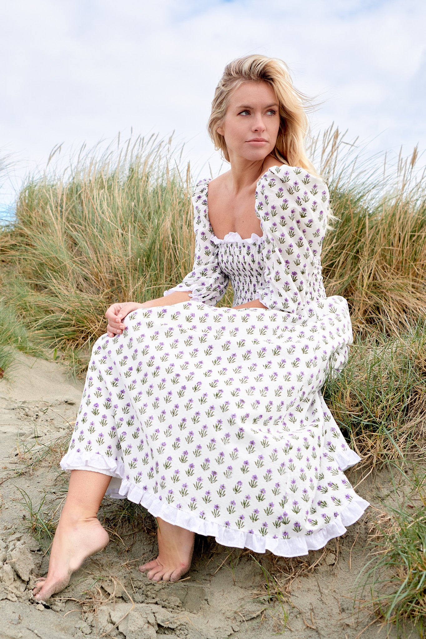neve midi dress Lavinia Dress in Iris