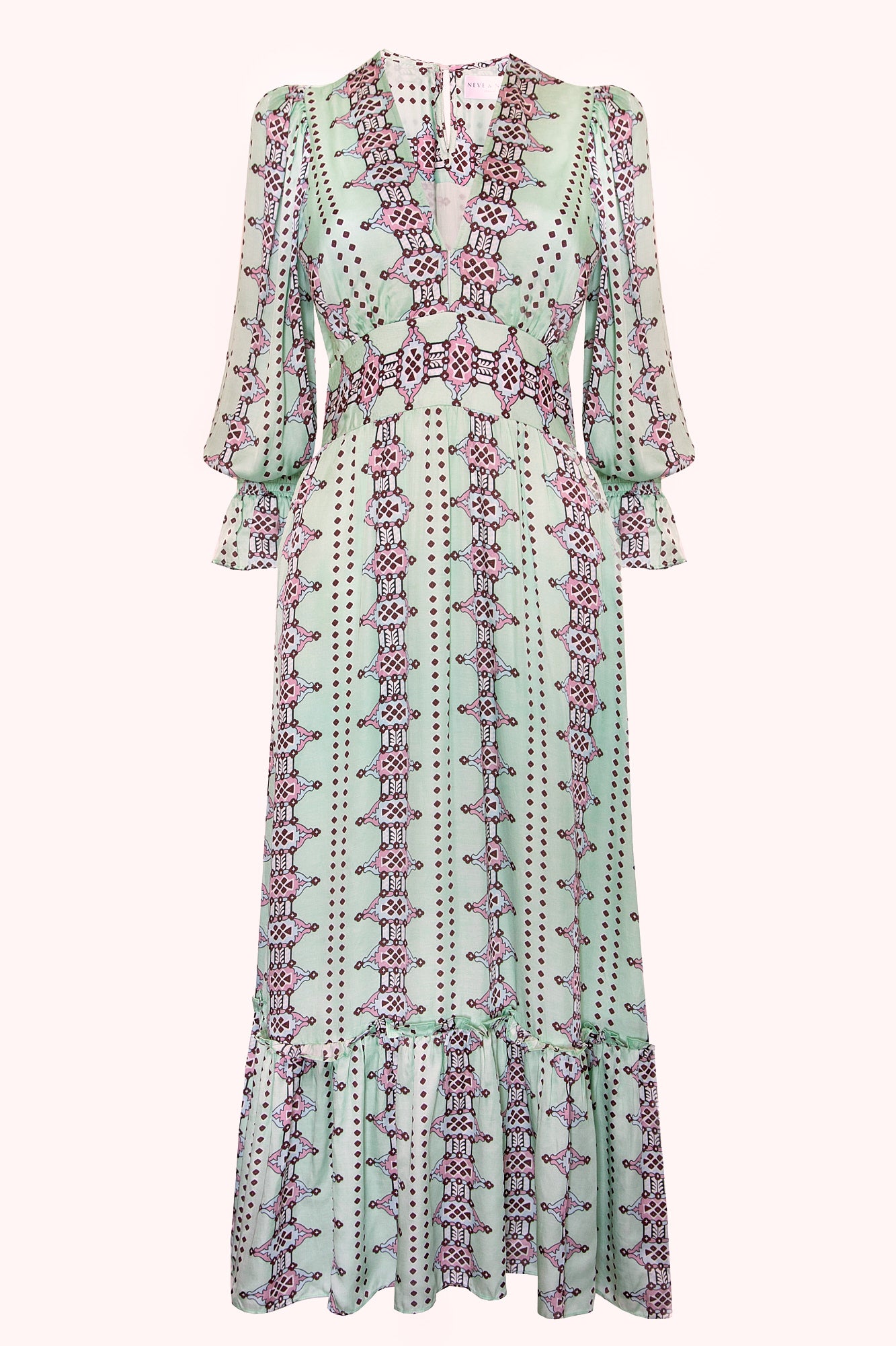 Sophia Dress Aztec Minty