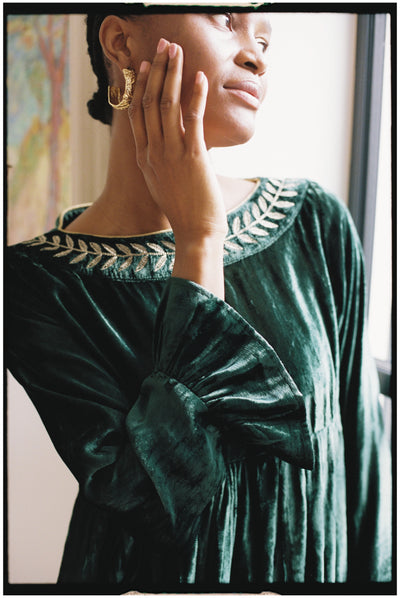 Hollie Top in Golden Forest