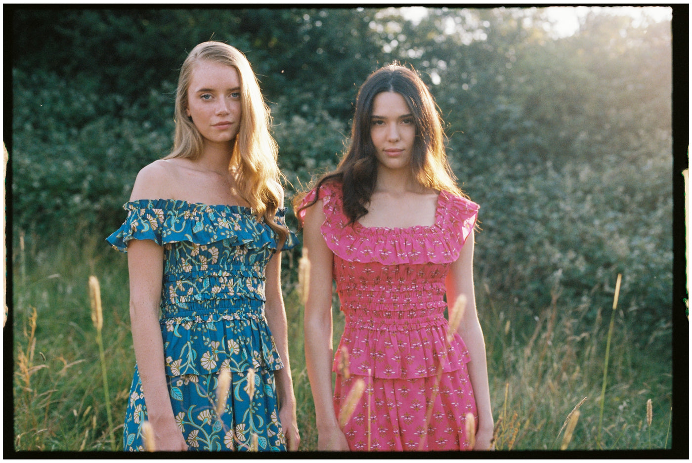 Rae Dress Fuchsia Bloom