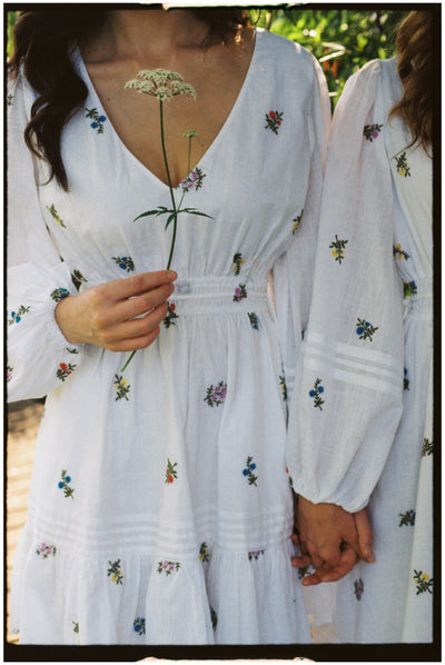 Izzy Dress Wildflower Embroidery