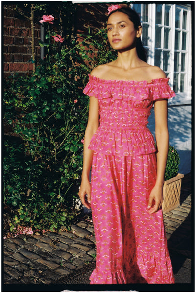 Rae Dress Fuchsia Bloom