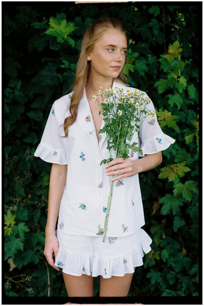 Zoe Shirt Wildflower Embroidery