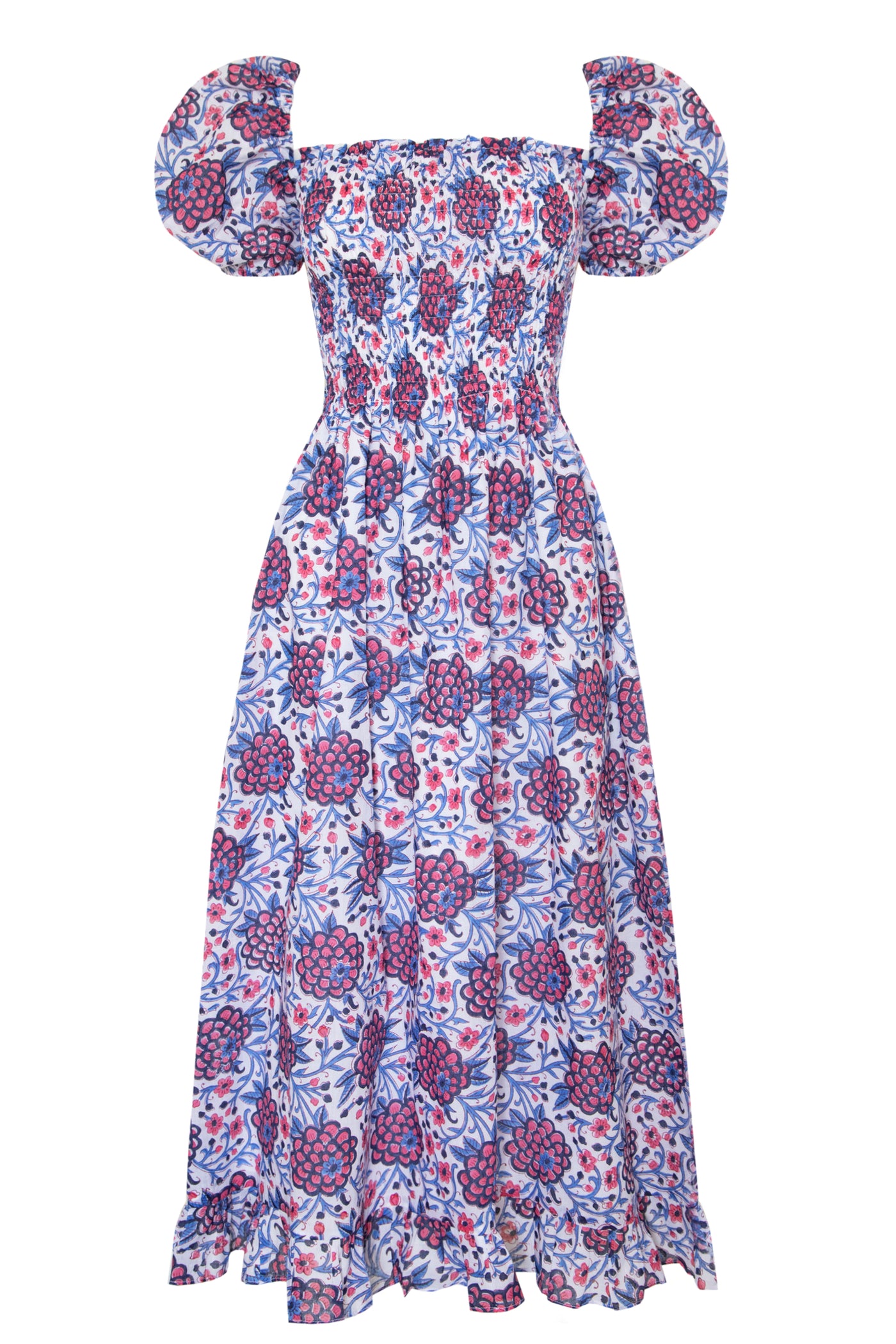 Ava Dress in Purple Poppy