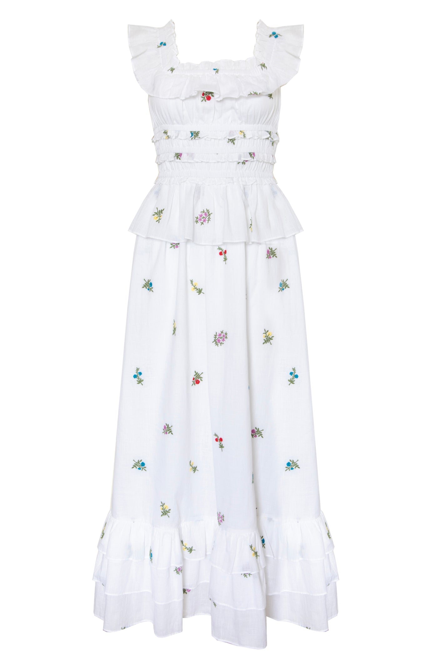 Rae Dress Wildflower Embroidery