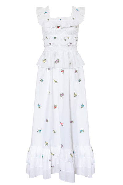 Rae Dress Wildflower Embroidery