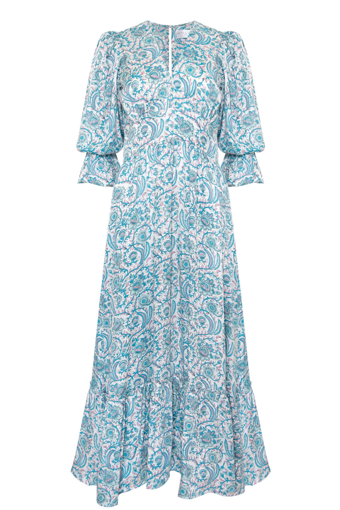 Sophia Dress in Aquamarine β Neve & Noor