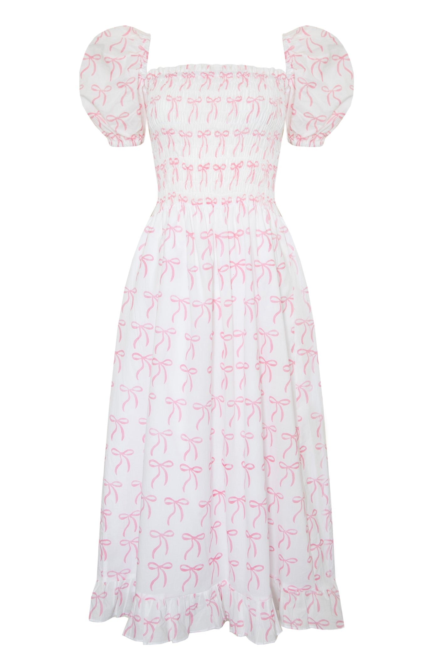 Ava Dress in Pink Bow