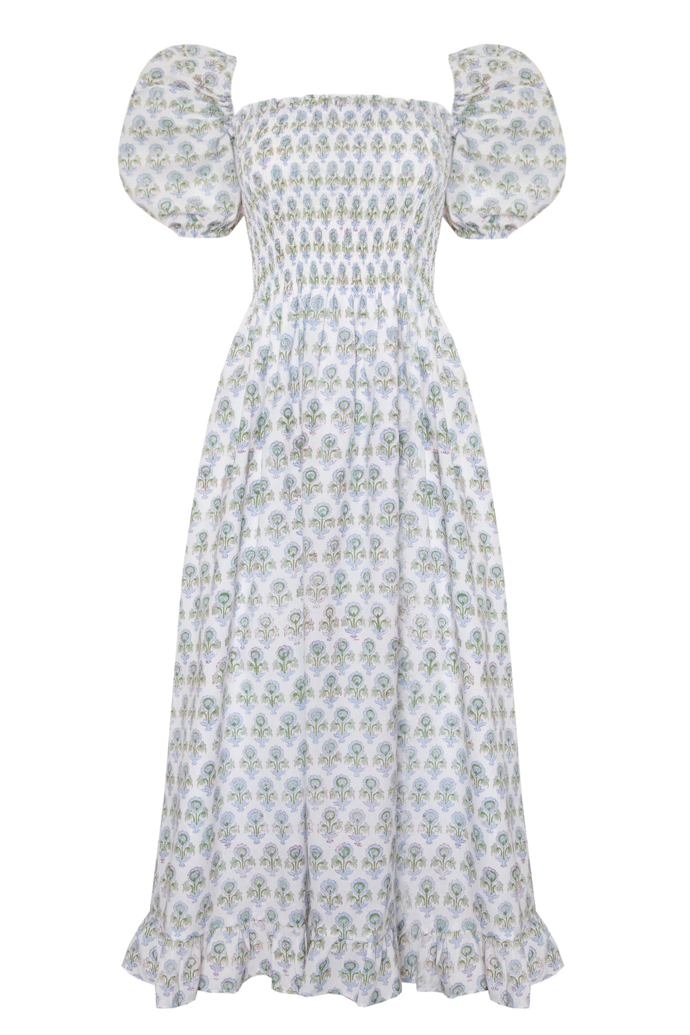 Ava Dress in Cornflower Petals