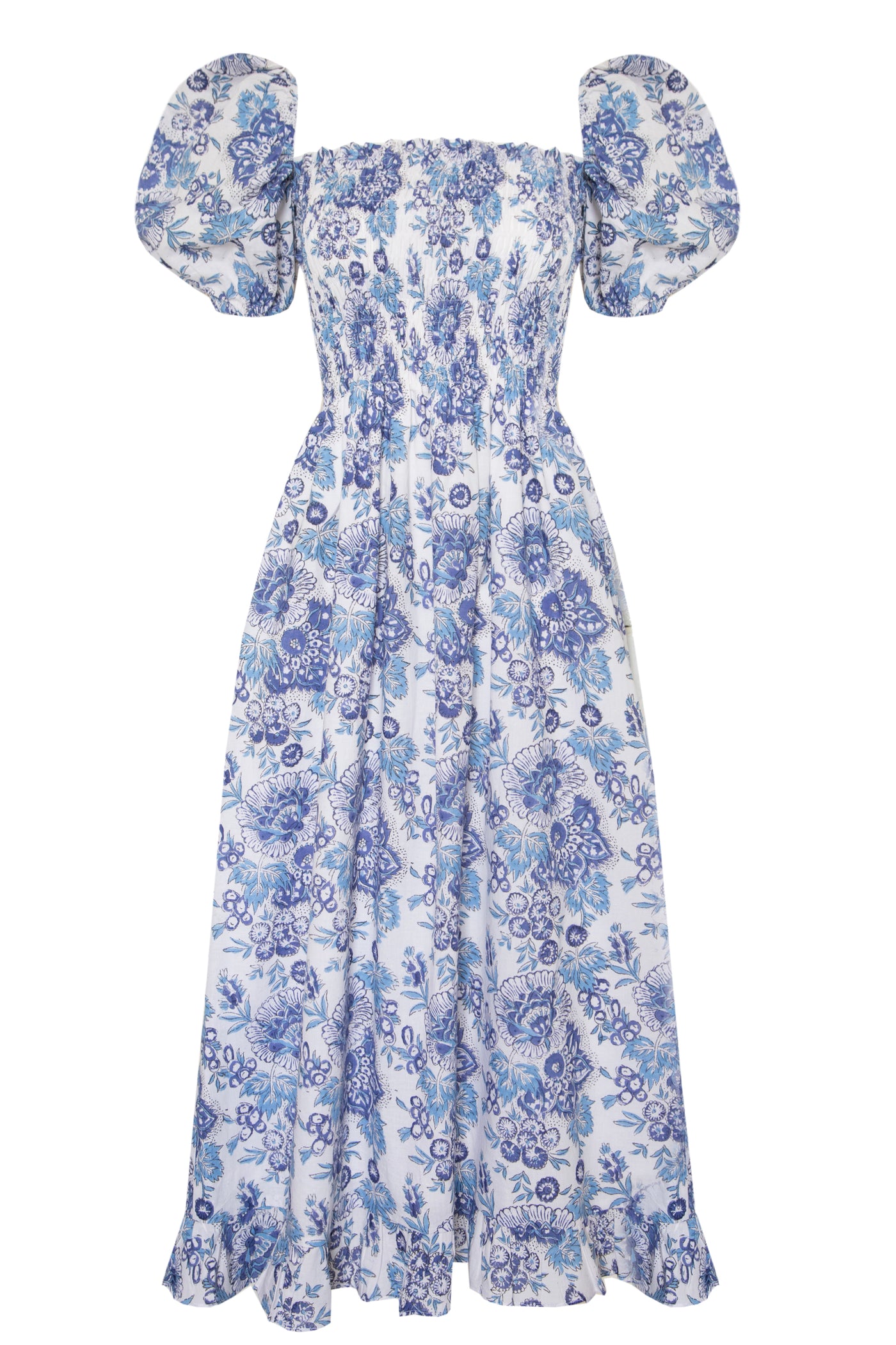 Ava Dress in China Blue