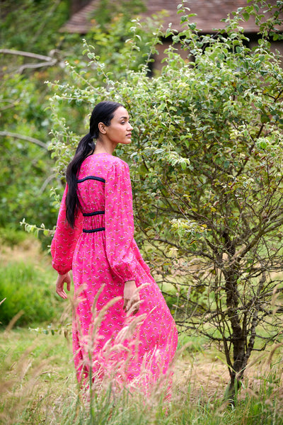 Lily Dress Fuchsia Bloom