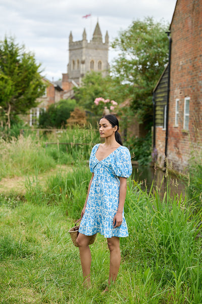 Odette Dress Sky Blue Petals