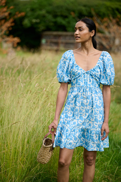 Odette Dress Sky Blue Petals