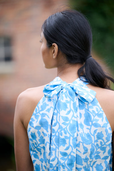 Elle Dress Sky Blue Petals