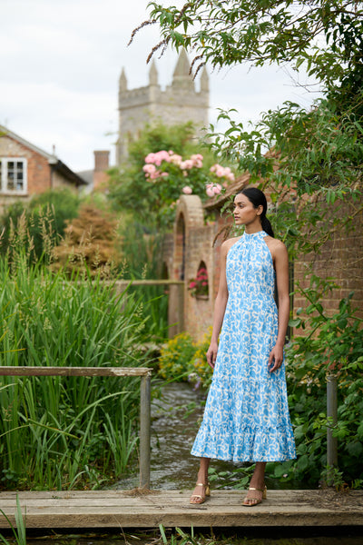 Elle Dress Sky Blue Petals