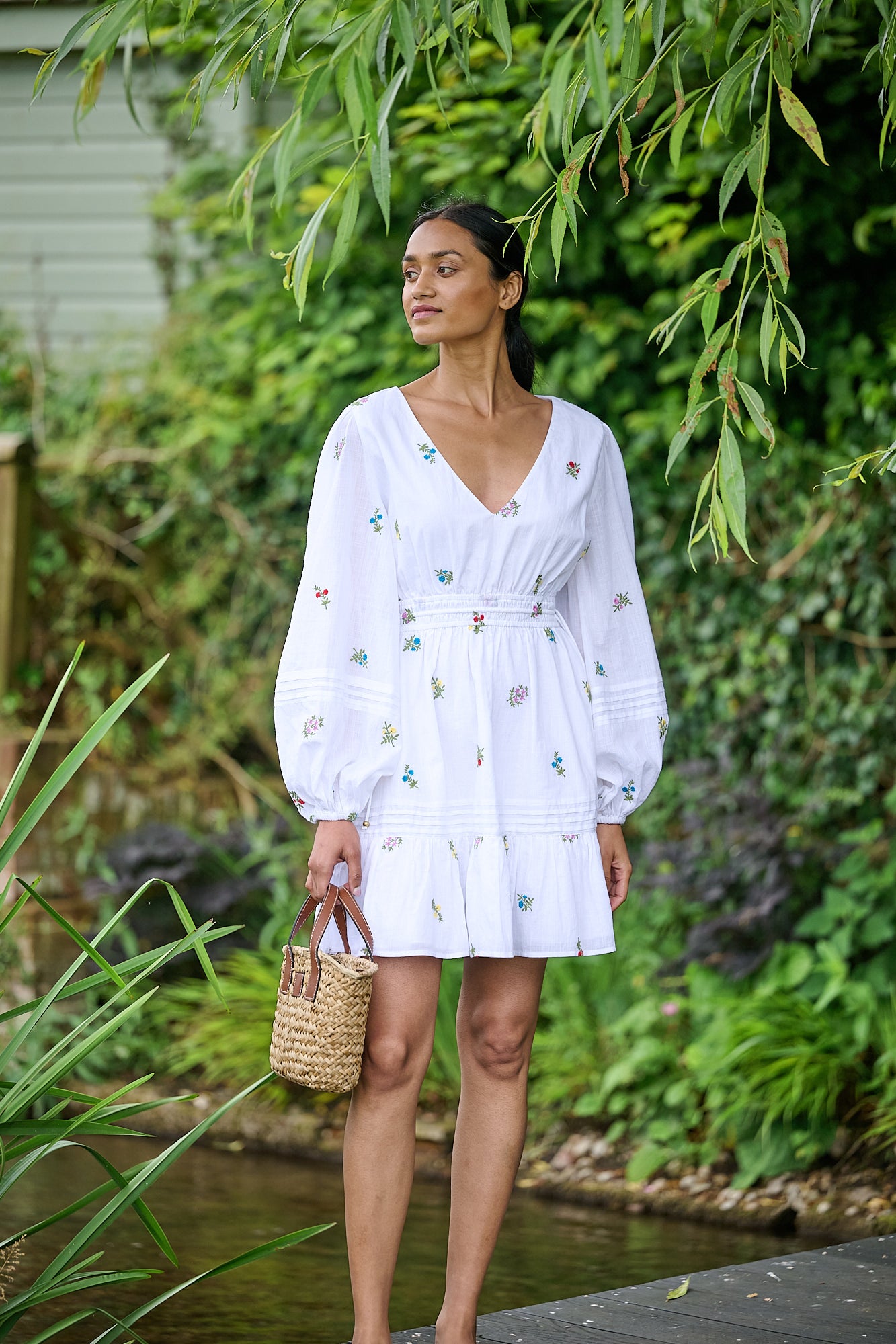 Izzy Dress Wildflower Embroidery