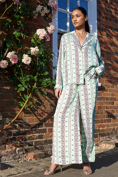 Maggie Shirt Aztec Minty