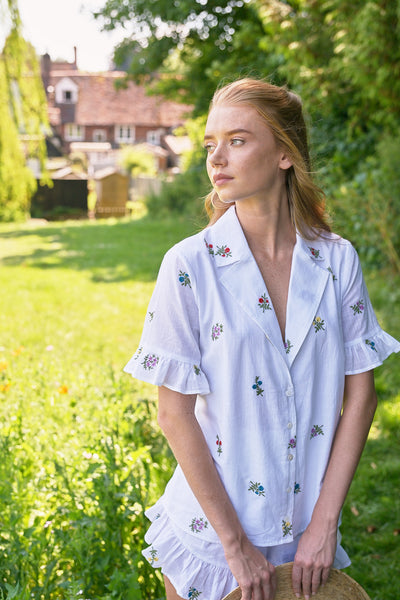 Zoe Shirt Wildflower Embroidery