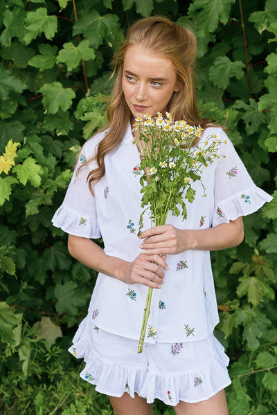 Zoe Shirt Wildflower Embroidery