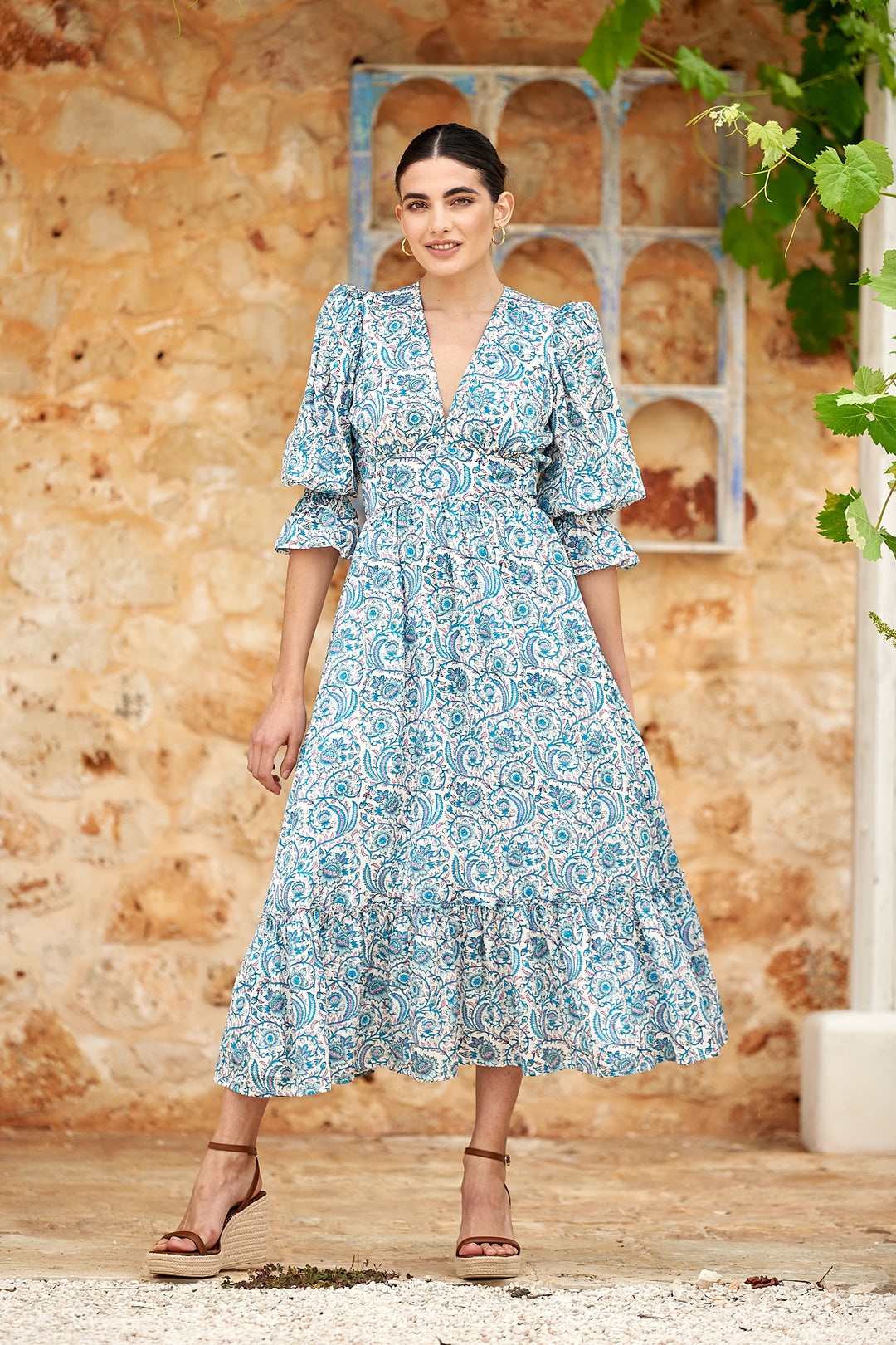 Sophia Dress in Aquamarine