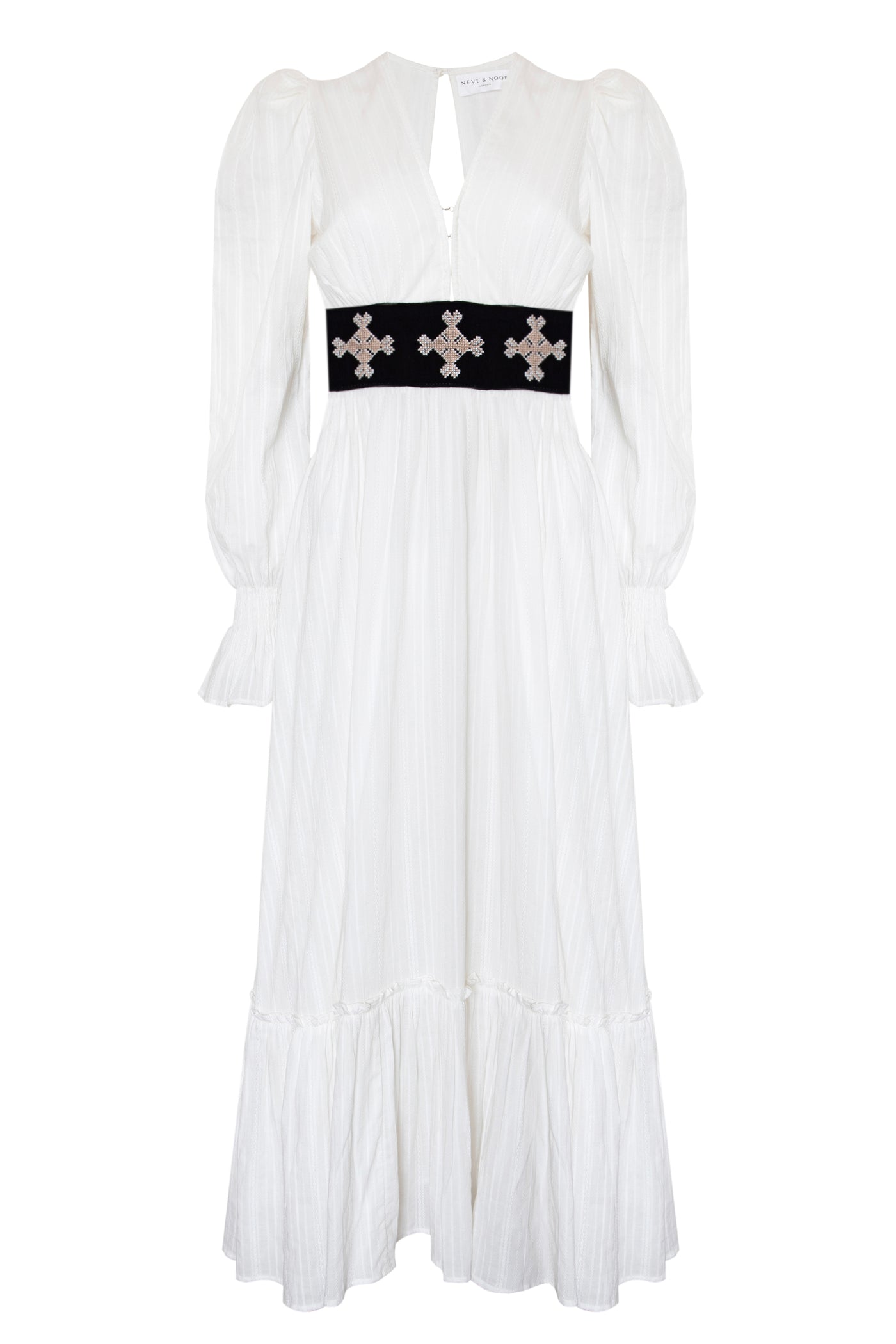 Madonna Dress in Snow Stone