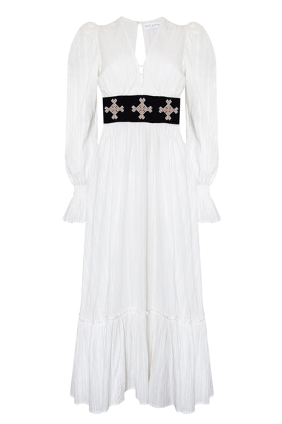 Madonna Dress in Snow Stone