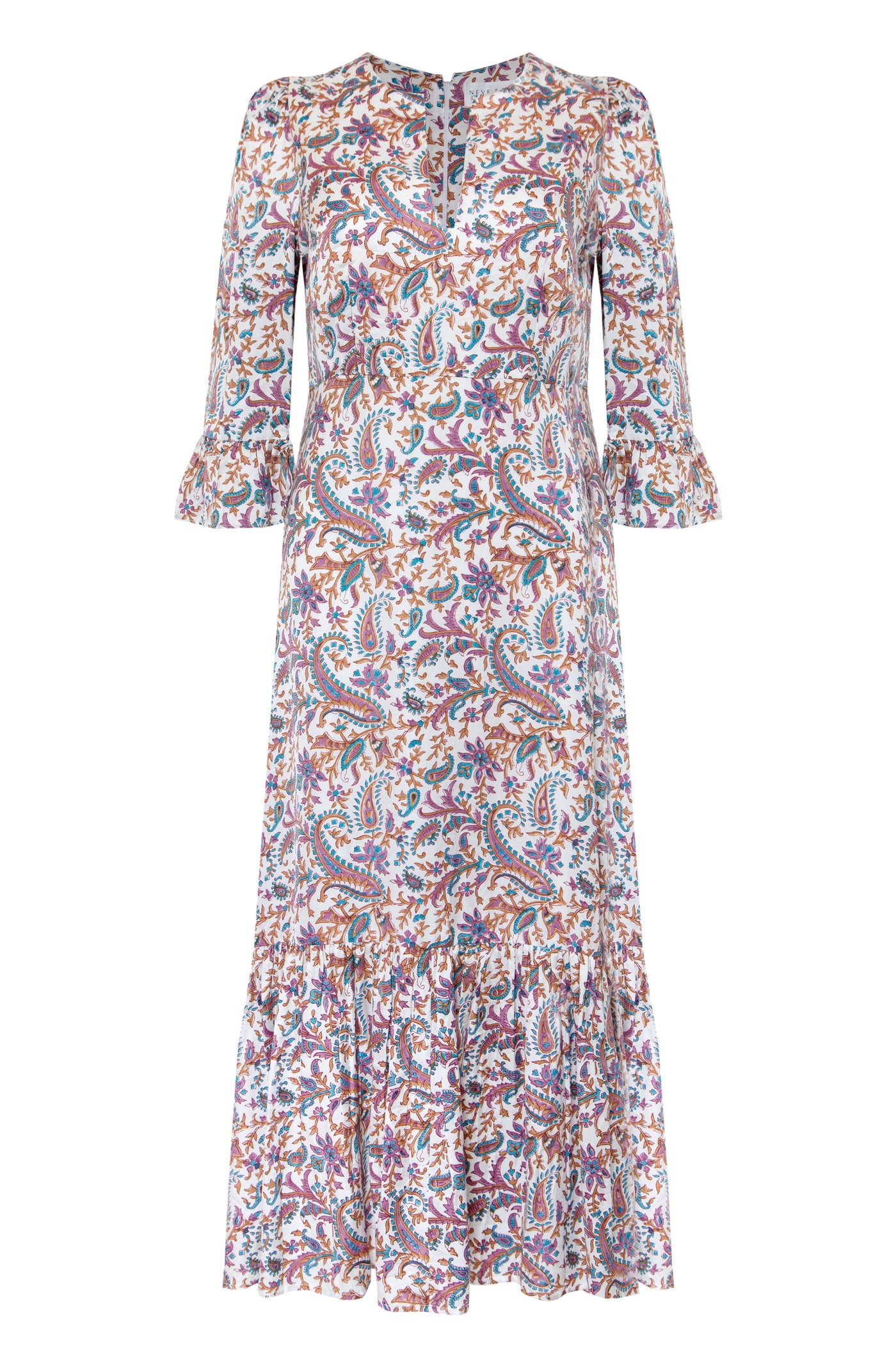 Petra Dress in Autumn Paisley