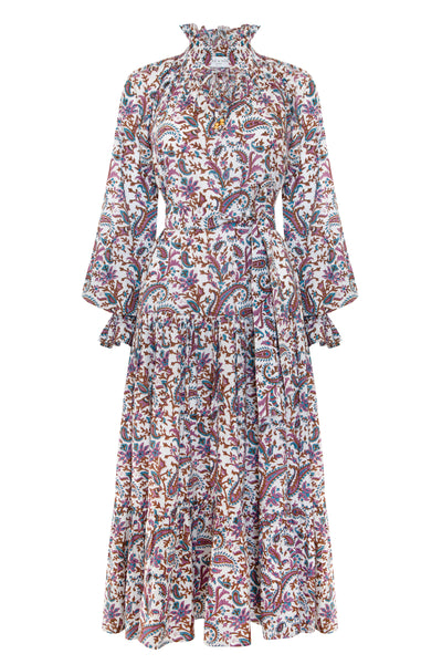 Tilly Dress in Autumn Paisley