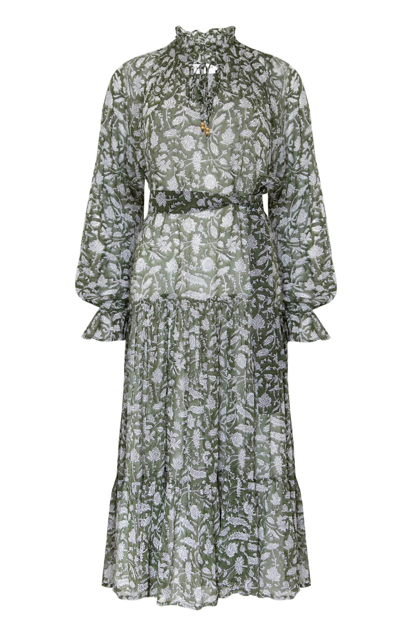 Tilly Dress in Forest Leaves