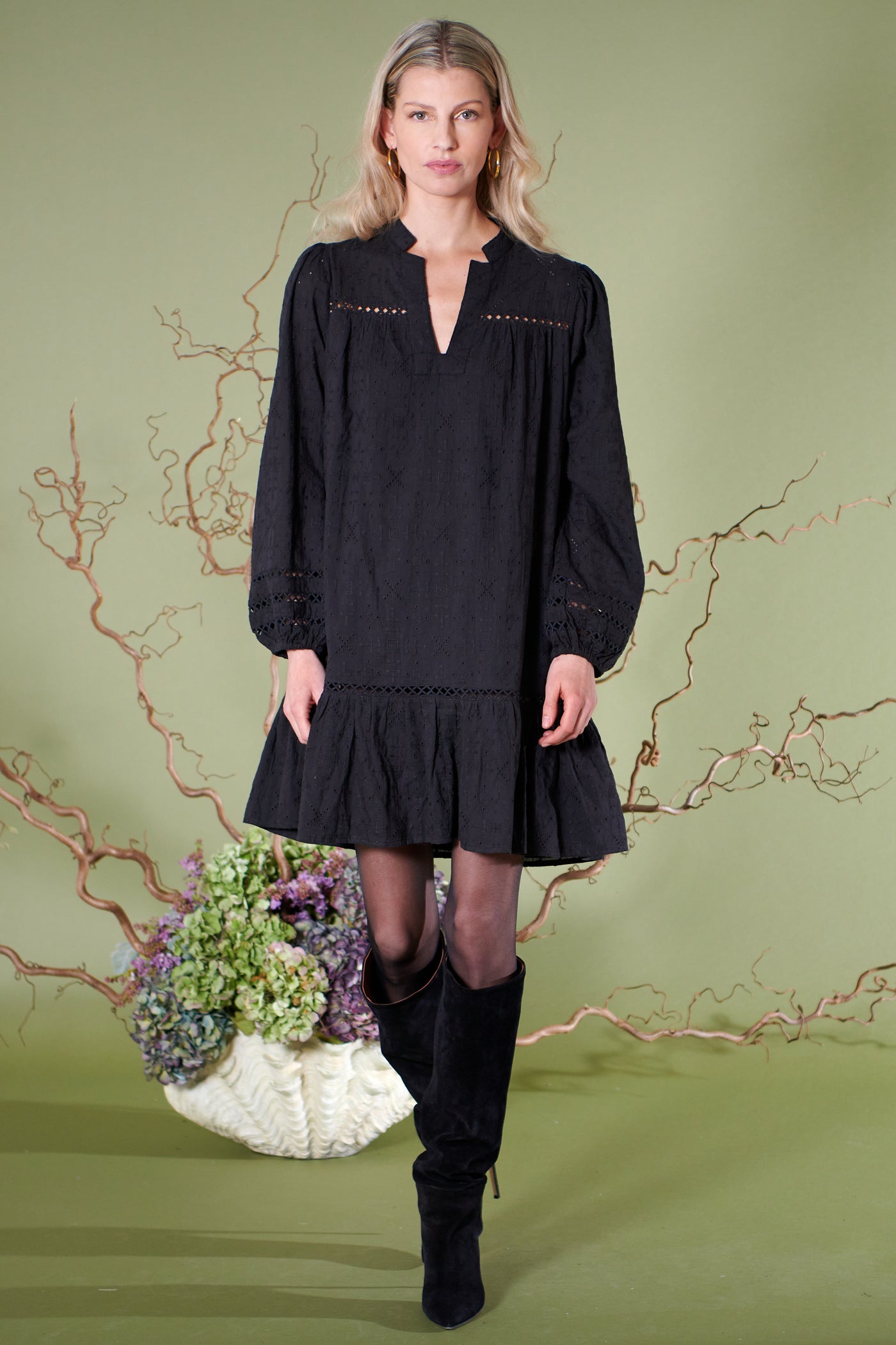 Luna Dress in Midnight