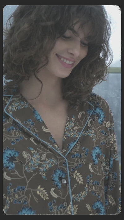 Maggie Shirt in Mocha Lapis