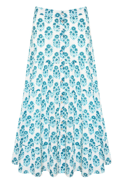 Maddison Skirt in Aqua Pearl