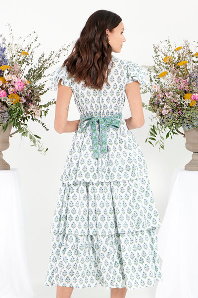 Gracie Dress in Garden Fern