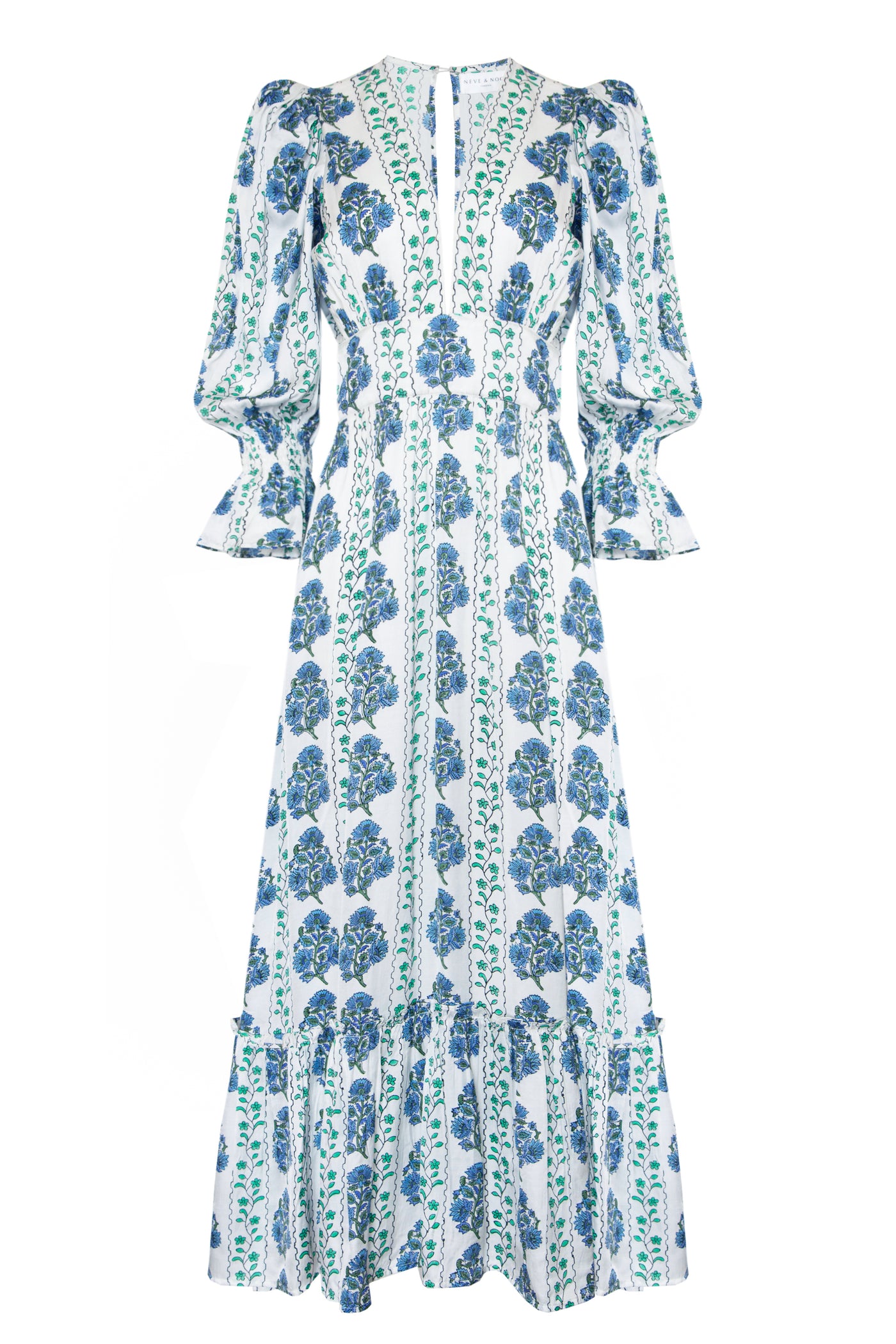 Sophia Dress in Floral Marine