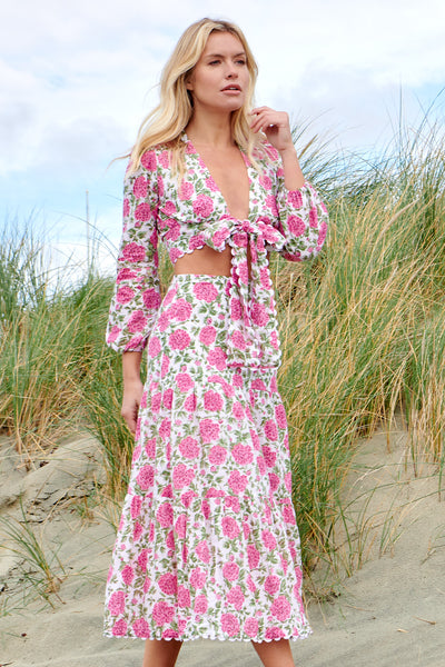 Poppy Skirt in Roses