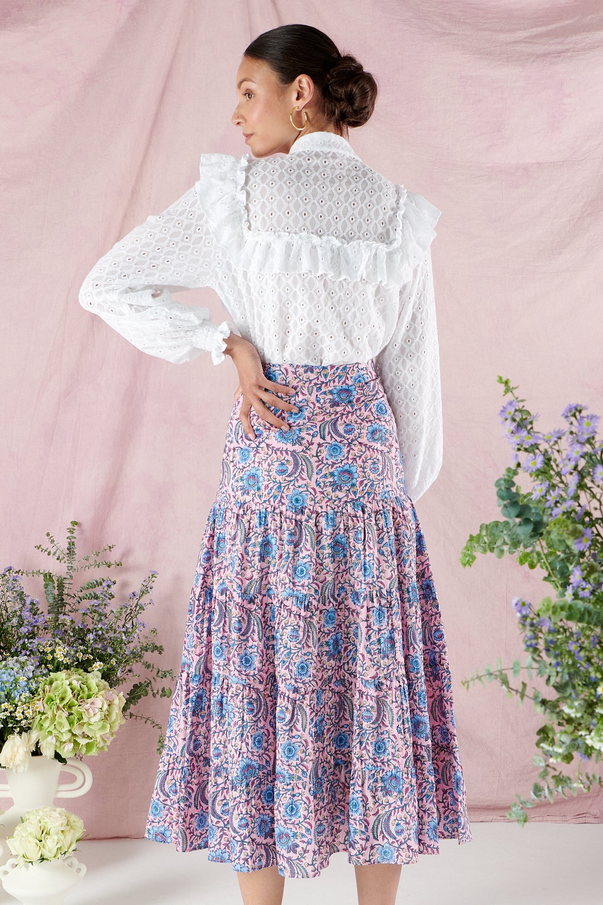 Milly Ruffle Milly Ruffle Shirt in Diamond Lace – Neve & Noor
